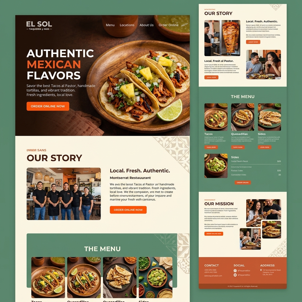 Diseño Web Gastronomía Local